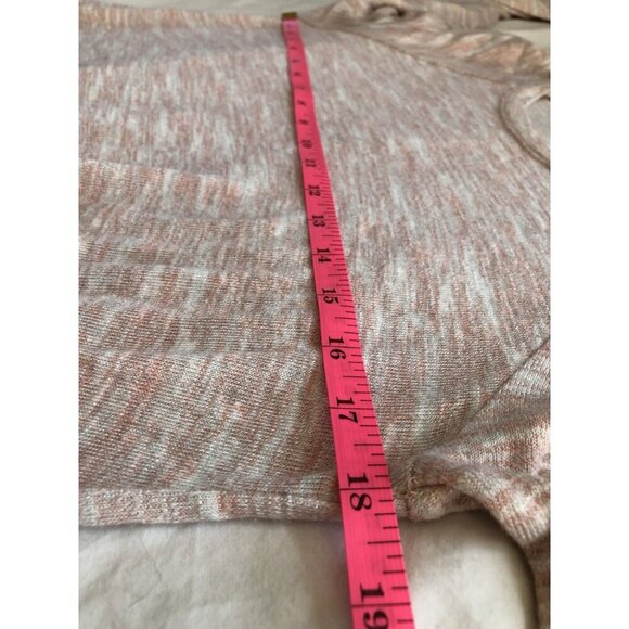 Juicy Couture Heathered Pink Sweater Top Womens M Twist Front Long Sleeve y2k - Picture 5 of 6